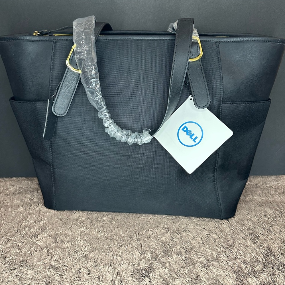Dell Black Laptop Bag Sleek Minimalist Design(NWT)